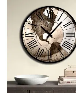 Predlžovacie káble  Nástenné hodiny pr. 50 cm 1xAA hnedá 238HMA6221