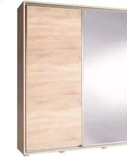Šatníkové skrine Skriňa Penelopa zrkadlová 155 cm