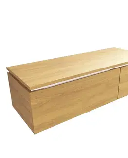 Kúpeľňový nábytok Kúpeľňová skrinka SAT Feel 120x30x46 cm medový dub mat SATFEEL2120DMD SATFEEL2120DMD