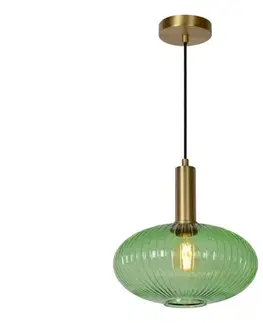Svietidlá Lucide 45386/30/33 - Luster na lanku MALOTO 1xE27/40W/230V pr. 30 cm zelená 45386/30/33