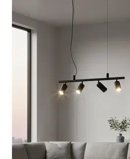 Svietidlá Ideal Lux - LED Luster na lanku DYNAMITE 4xGU10/7W/230V CRI 90 čierna 231341