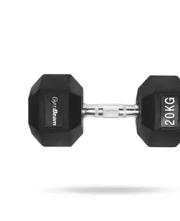 Činky GymBeam Hexagonal Dumbbell  white