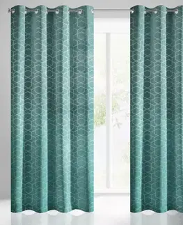 Závesy do spálne Záves MANDI 135x250 na priechodkách 367189 EUROFIRANY