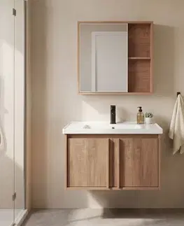 Kúpeľňový nábytok REA - Súprava kúpeľňového nábytku s umývadlom Gama T25023 HHL 60CM REA-M0204
