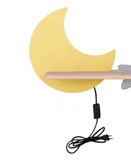 Svietidlá  LED Detské nástenné svietidlo s poličkou MOON LED/5W/230V 21-84460