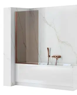 Vaňové zásteny REA - Paraván vaňový Elegant Brush Copper 70 REA-W5694