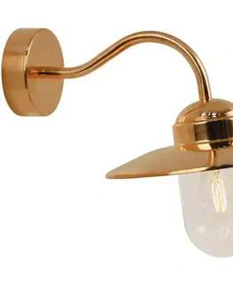 Svietidlá Nordlux - Vonkajšie nástenné svietidlo LUXEMBOURG 1xE27/60W/230V IP54 medené 22671030
