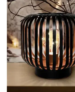 Svietidlá  WO3103 - LED Dekoračná stolná lampa LED/3xAA čierna/meď WO3103