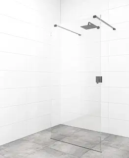 Sprchové dvere Sprchová zástena Walk-in 140 cm SAT vo farbe profilu čierna SATBWI140ZAVC SATBWI140ZAVC