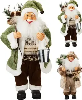 Mikuláš, Santa Kinekus Postavička Santa 80 cm zeleno-hnedý mix