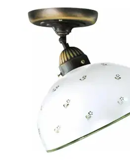 Svietidlá Kolarz 731.10.27 - Prisadený luster NONNA 1xE27/75W/230V pr. 30 cm zelená 731.10.27