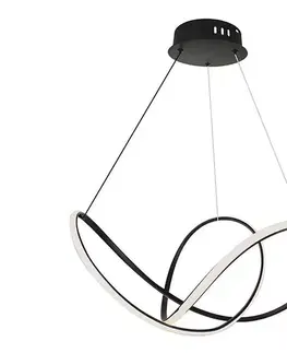 Svietidlá  LED Stmievateľný luster na lanku LED/50W/230V 3000K čierna 15340