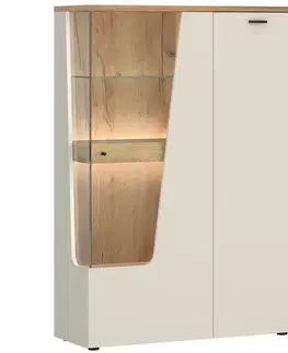 Vitríny a regály do obývačky Vitrína Cut Out CTUV02R U1182D kašmír