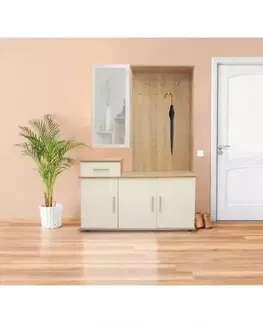 Predsieňový nábytok Predsieňový nábytok Gerber dub sonoma/biela