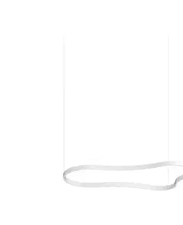Svietidlá Ideal Lux - LED Luster na lanku WAVES LED/54W/230V CRI 90 biela 345291