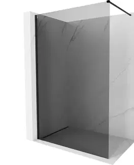 Sprchové dvere MEXEN/S - Kyoto-X Sprchová zástena WALK-IN 60 x 200, grafit 10 mm, čierna 800-060-101-70-40-X