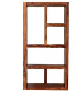 Knižnice Knižnica Gani 90x180x35 z indického masívu palisander