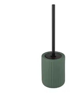Svietidlá WENKO 24808100 - WC kefa BELLUNO 11,5x42 cm zelená/čierna 24808100