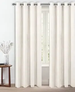 Závesy do spálne Záves na priechodkách AMELIA YC13018/230G/M2/1/140X250 krémový