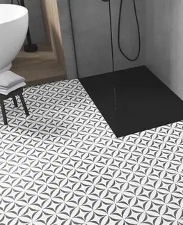 Vane MEXEN/S - Toro obdĺžniková sprchová vanička SMC 110 x 80, čierna, mriežka čierna 43708011-B