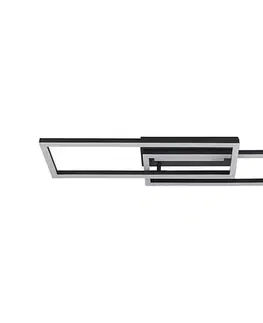 Svietidlá Searchlight 55624BK - LED stmievateľné stropné svietidlo OVALOID LED/40W/230V 3000K 30x75 cm 55624BK