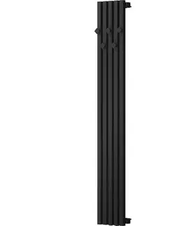 Radiátory do kúpeľne MEXEN - Flux vykurovací rebrík/radiátor dekoratívny 1500 x 240 mm, 450 W, čierna W127-1500-240-00-70