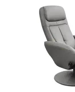 Kreslá HALMAR Optima relaxačné kreslo sivá
