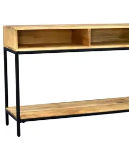 Konzolové stolíky Konzolový stolík Gita 110x76x35 indický masív mango