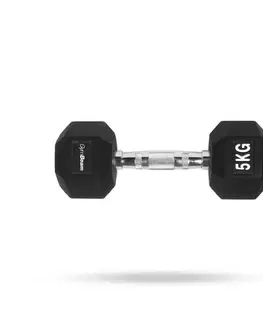 Činky GymBeam Hexagonal Dumbbell  white