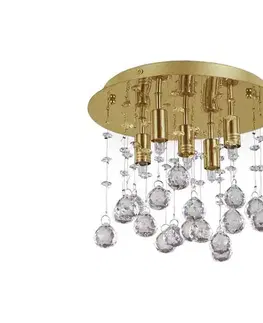 Svietidlá Ideal Lux - LED Kr. stropné svietidlo MOONLIGHT 5xG9/3W/230V pr. 26 cm zlatá 094663