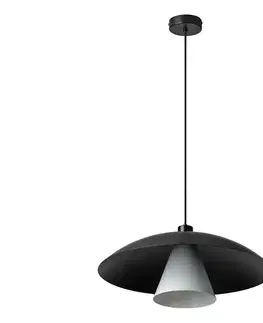 Svietidlá Osram - Luster na lanku DECOR FLYING MUSHROOM 1xE27/25W/230V Ø 50 cm čierna 4058075846968