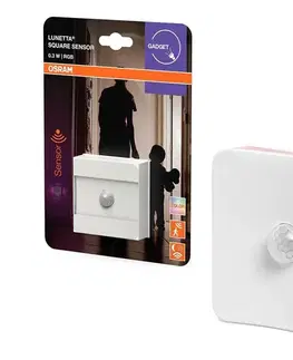Svietidlá Osram-LED RGB orientačné svietidlo do zásuvky so snímačom LUNETTA LED/0,3W/230 4099854530692
