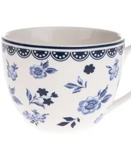 Hrnčeky a šálky 4-dielna sada porcelánových šálok Floral, 90 ml