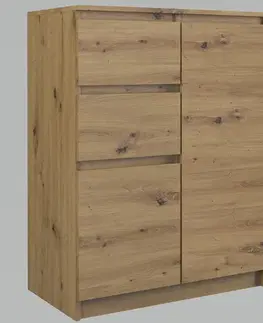 Komody a skrinky Moderná komoda 2D2S, dub artisan