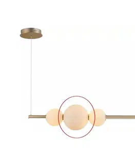 Lampy Azzardo - Náhradné sklo k lustru SANDRA biela - veľké pr. 22 cm 8590828235583