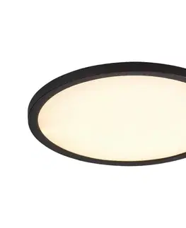 Svietidlá Rabalux 71096 - LED Stropné svietidlo GONZALO LED/24W/230V pr. 29 cm čierna 71096