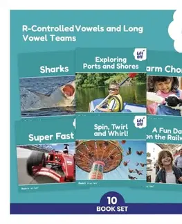 Príprava do školy, pracovné zošity Phonic Books Lift Off Readers R-Controlled Vowels and Long Vowel Teams - Books