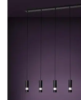 Svietidlá Eglo 39706 - LED Luster na lanku BERNABETA 5xGU10/4,6W/230V čierna 39706