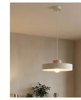 Svietidlá EMIBIG Závesný luster na lanku KIVI 1xE27/15W/230V biely 1669/1L