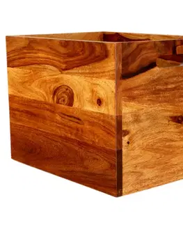 Doplnky Kôš na noviny Gani 40x30x30 z indického masívu palisander