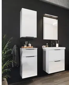 Skrinky do kúpeľne Artstolk Kúpeľňová skrinka LYON D30 S1 | biela