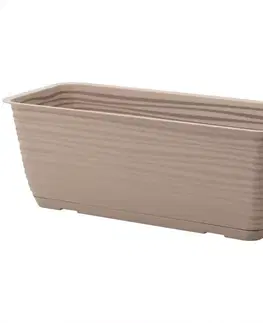 Záhrada Kvetináč Sahara s podstavcom 40 cm taupe