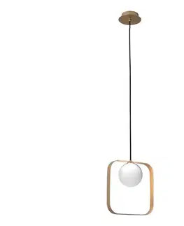 Svietidlá  Luster na lanku TULA 1xG9/28W/230V hranatý zlatá 50101073