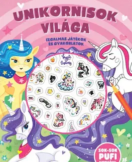 Nalepovačky, vystrihovačky, skladačky Unikornisok világa