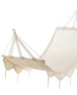 Hojdacie siete NABBI Embu hojdacia sieť 200x80 cm krémová