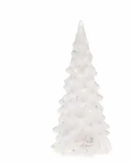 Vianočné dekorácie Vianočný LED stromček Douglas biela, 6,5 x 12 cm
