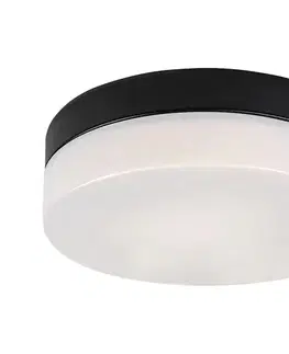 Svietidlá Rabalux 75026-LED Kúpeľňové stropné svietidlo GAELO LED/18W/230V pr. 28 cm čierna 75026