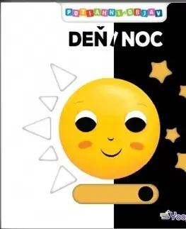 Leporelá, krabičky, puzzle knihy Potiahni a objav - Deň / Noc