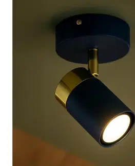 Svietidlá BRILAGI - Nástenné bodové svietidlo POKER 1xGU10/25W/230V modrá 5902693723424