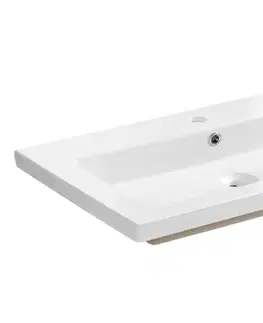 Umývadlá ArtCom Keramické umývadlo SPIRIT UM-8070-80 | biely lesk 80 cm